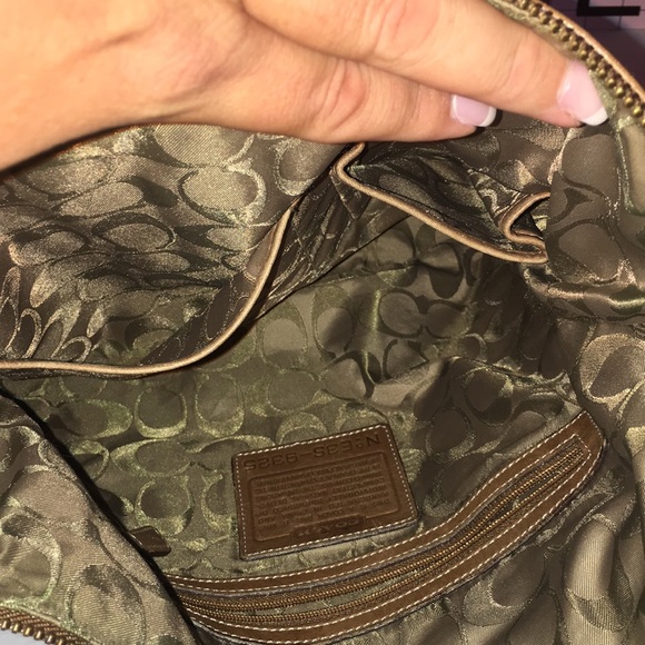 Vintage Coach 9325 Brown Leather Hobo Shoulder Bag Purse Adjustable Strap - Picture 12 of 13